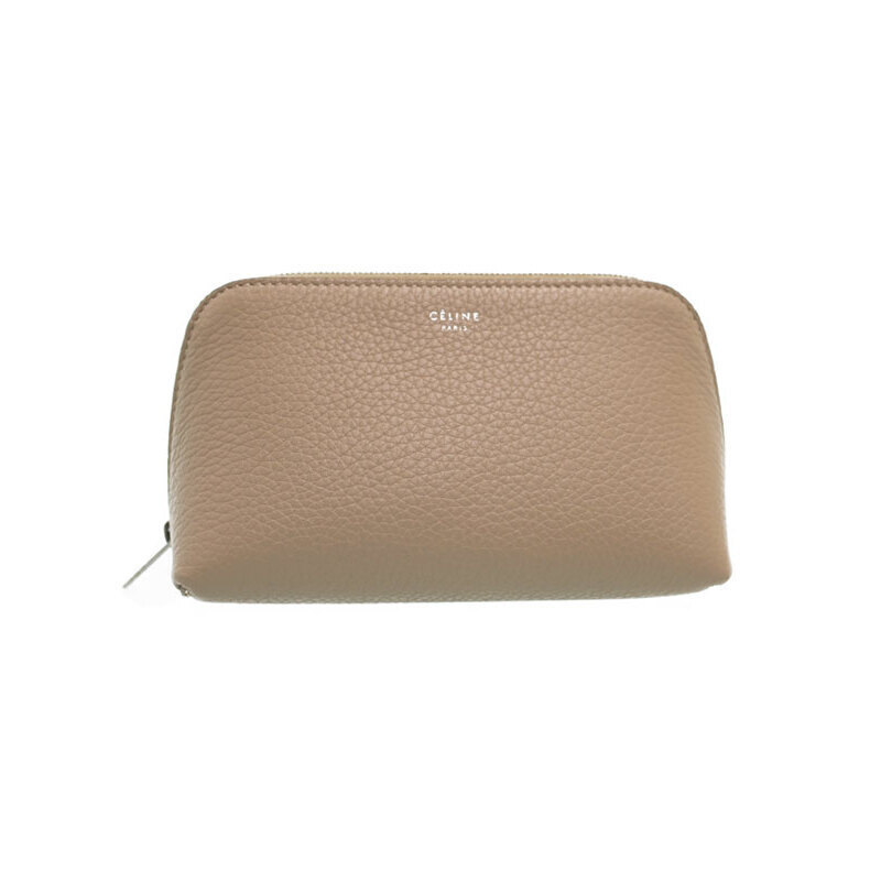 Celine Leather Pouch Beige Pink